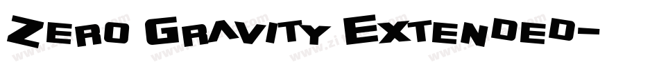 Zero Gravity Extended字体转换